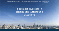 Desktop Screenshot of hanoverinvestors.com